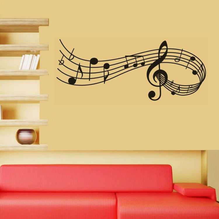 Adesivo murale note musicali in PVC opaco rimovibile