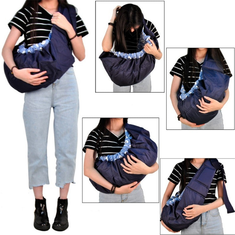Cintura imbracatura a tracolla per neonato blu scuro