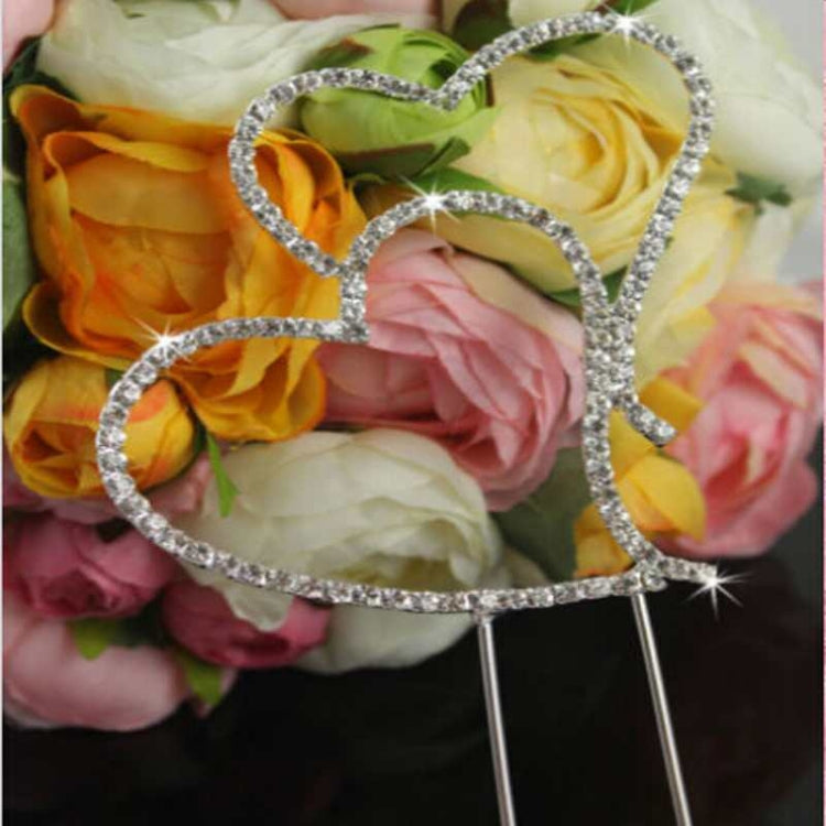 Inserto torta cristallo a cuore 14x11 cm decorazione nozze