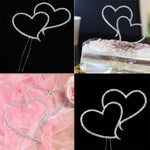 Inserto torta cristallo a cuore 14x11 cm decorazione nozze