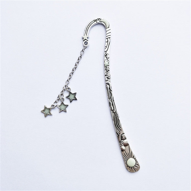 Segnalibro luminoso in metallo Sun Moon Star 12,3 cm