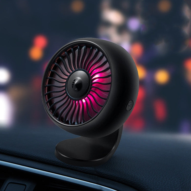 Mini ventilatore elettrico USB per auto con luce