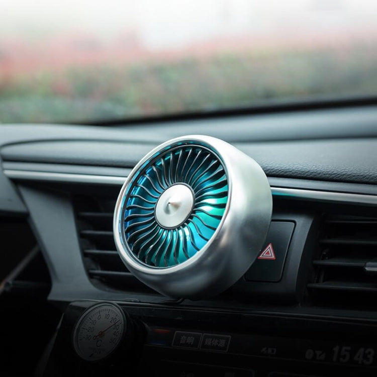 Mini ventilatore elettrico USB per auto con luce