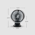 Mini ventilatore elettrico USB per auto con luce