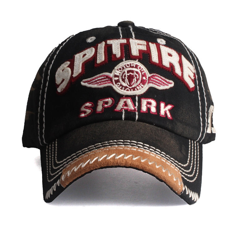Berretto da baseball regolabile in cotone con toppa ricamata