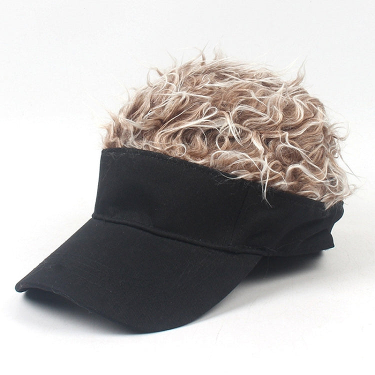 Berretto da baseball con parrucca unisex in cotone