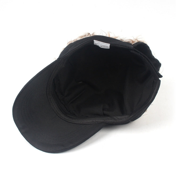 Berretto da baseball con parrucca unisex in cotone