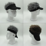 Berretto da baseball con parrucca unisex in cotone