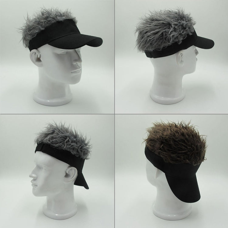 Berretto da baseball con parrucca unisex in cotone