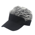Berretto da baseball con parrucca unisex in cotone