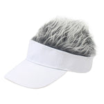 Berretto da baseball con parrucca unisex in cotone