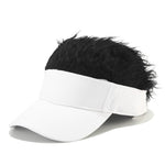 Berretto da baseball con parrucca unisex in cotone