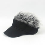 Berretto da baseball con parrucca unisex in cotone