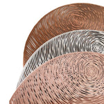 2 Tovagliette tonde in silicone PVC 38cm per tavola