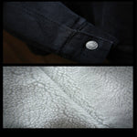 Giacche di jeans uomo invernali con fodera in lana