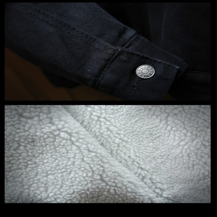 Giacche di jeans uomo invernali con fodera in lana