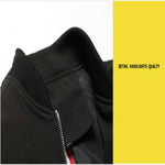 Giacca da uomo casual con cerniera slim fit streetwear