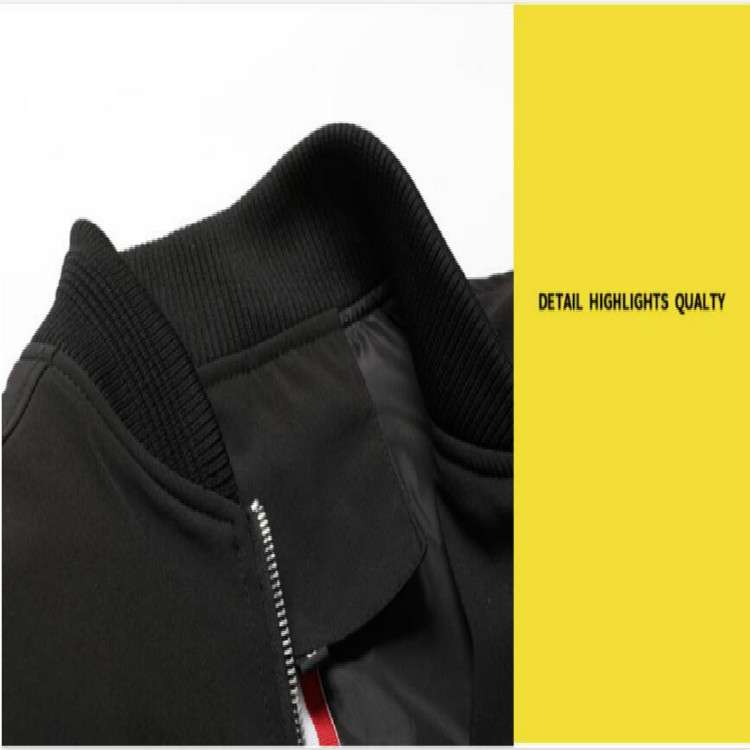 Giacca da uomo casual con cerniera slim fit streetwear