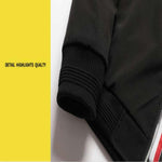 Giacca da uomo casual con cerniera slim fit streetwear