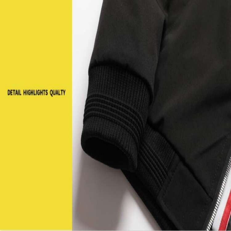 Giacca da uomo casual con cerniera slim fit streetwear