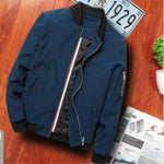 Giacca da uomo casual con cerniera slim fit streetwear