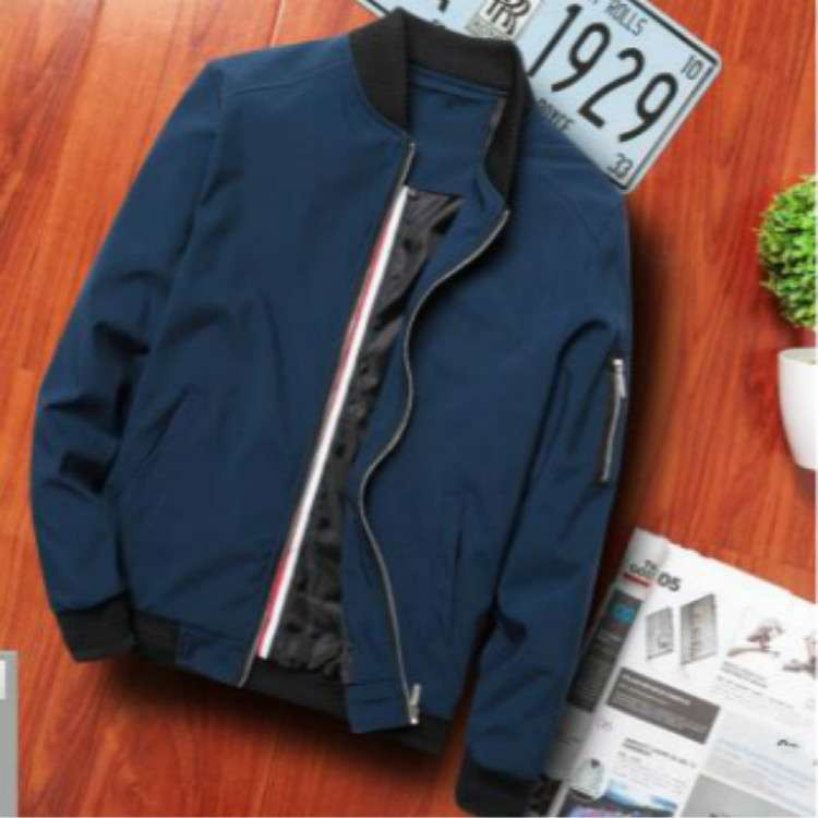 Giacca da uomo casual con cerniera slim fit streetwear