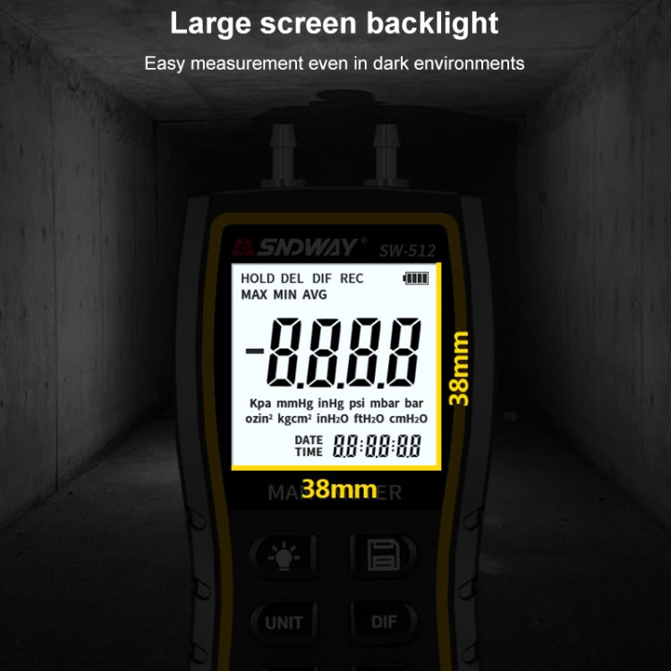 Tester digitale di pressione differenziale SNDWAY SW512 - immagine 10