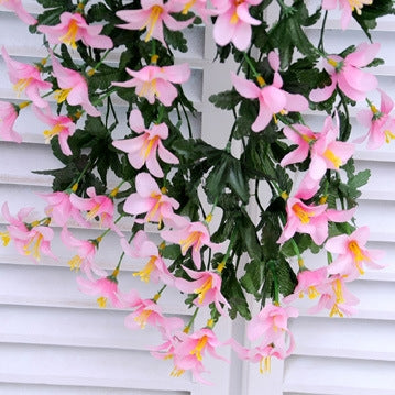 Fiore artificiale giglio appeso a parete 80 cm