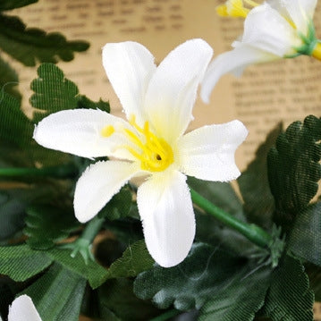 Fiore artificiale giglio appeso a parete 80 cm