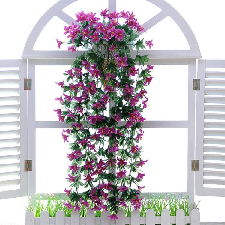 Fiore artificiale giglio appeso a parete 80 cm