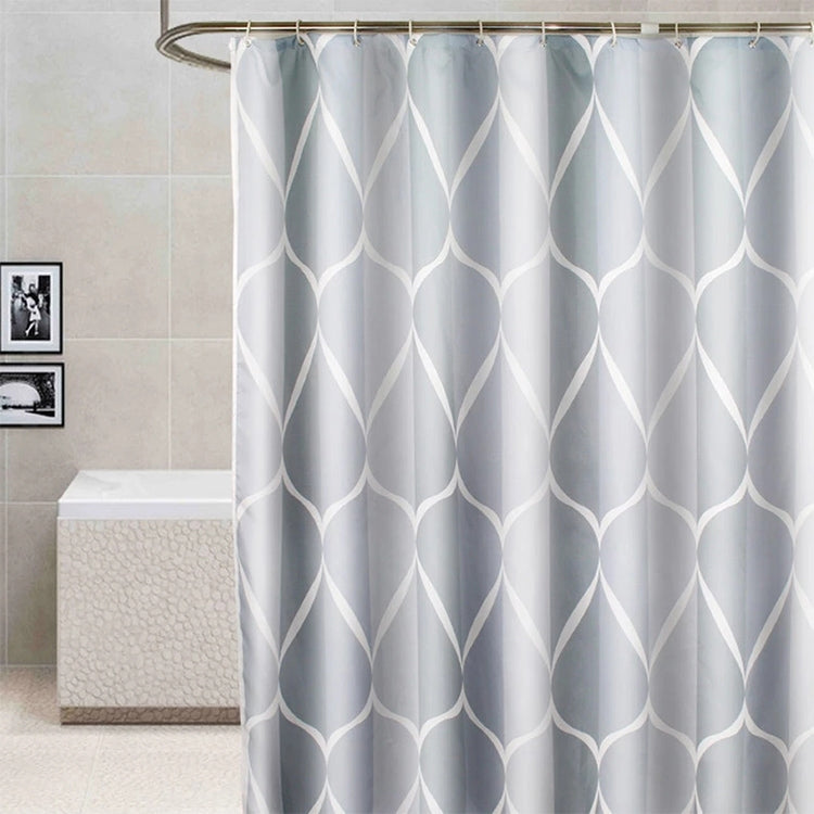 Tenda da doccia impermeabile bagno grigio chiaro
