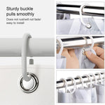 Tenda da doccia impermeabile bagno grigio chiaro
