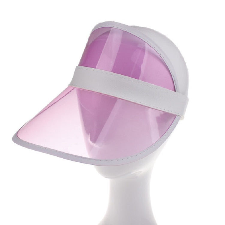 Visiera parasole trasparente in PVC regolabile 2 pezzi