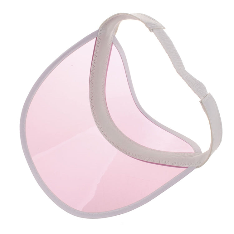 Visiera parasole trasparente in PVC regolabile 2 pezzi