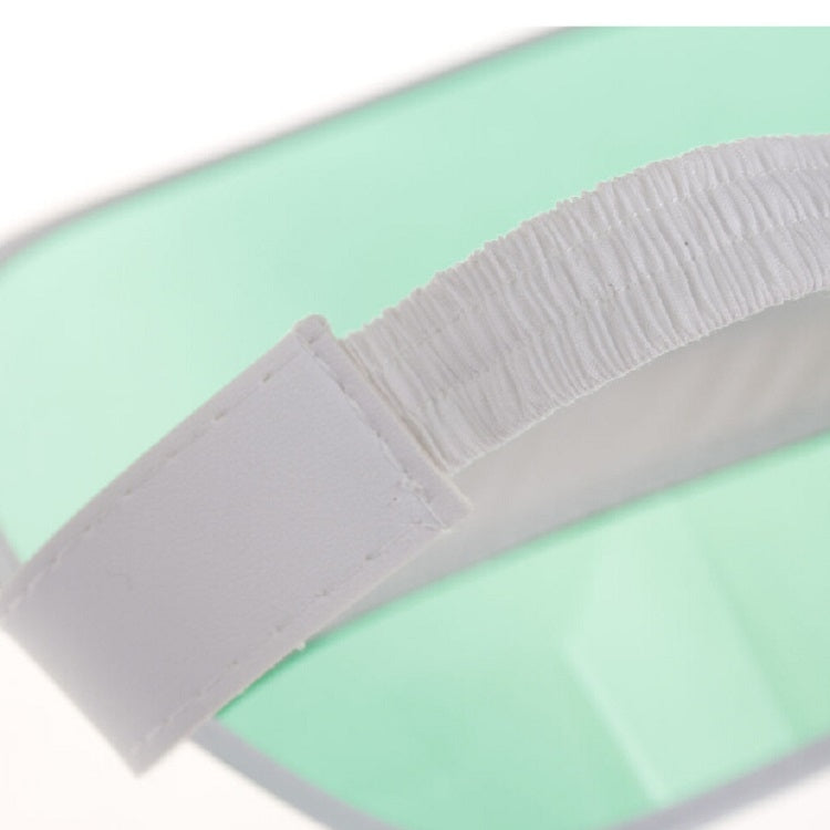 Visiera parasole trasparente in PVC regolabile 2 pezzi