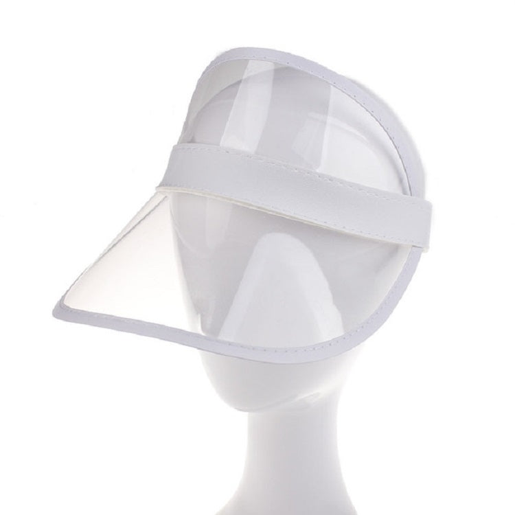 Visiera parasole trasparente in PVC regolabile 2 pezzi