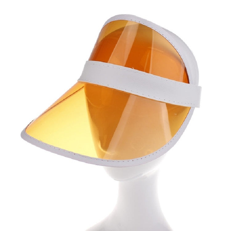 Visiera parasole trasparente in PVC regolabile 2 pezzi
