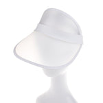 Visiera parasole trasparente in PVC regolabile 2 pezzi