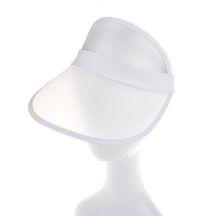 Visiera parasole trasparente in PVC regolabile 2 pezzi