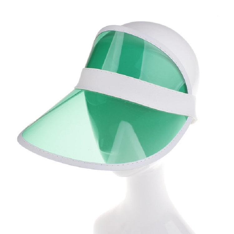 Visiera parasole trasparente in PVC regolabile 2 pezzi