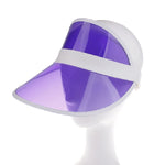 Visiera parasole trasparente in PVC regolabile 2 pezzi
