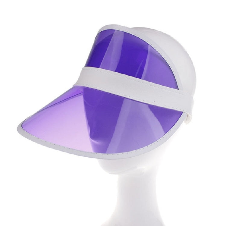 Visiera parasole trasparente in PVC regolabile 2 pezzi