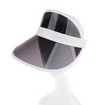 Visiera parasole trasparente in PVC regolabile 2 pezzi