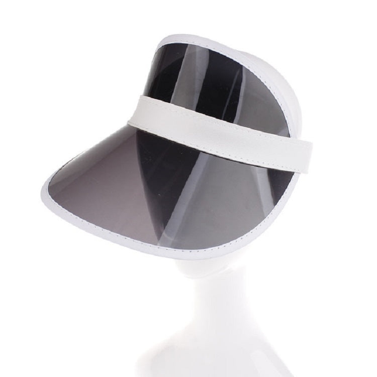 Visiera parasole trasparente in PVC regolabile 2 pezzi