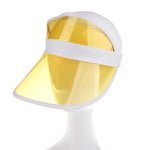 Visiera parasole trasparente in PVC regolabile 2 pezzi