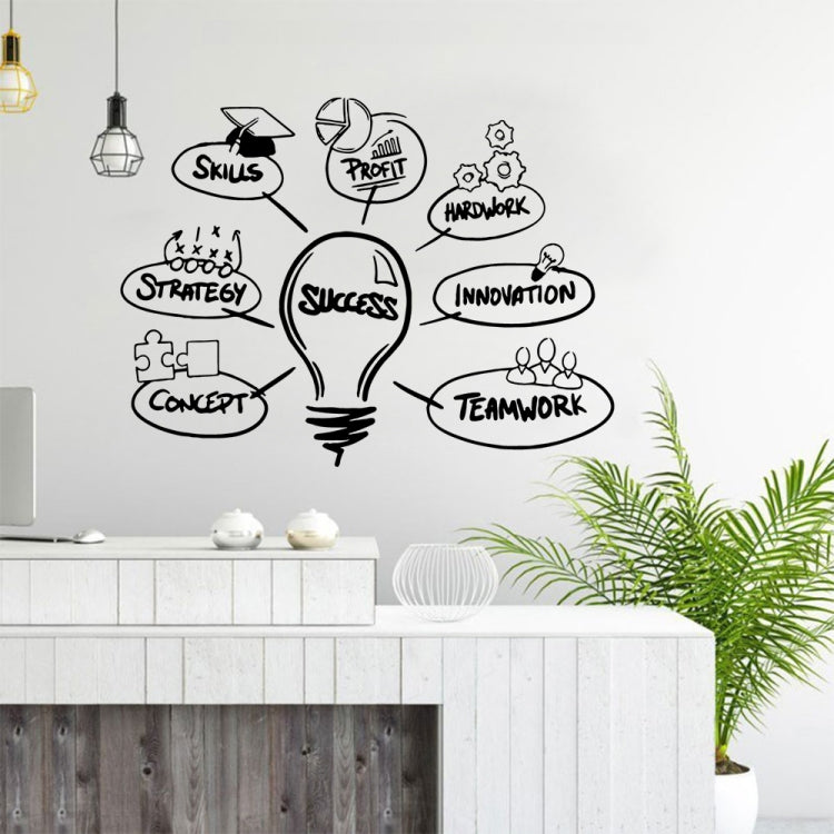 Adesivo murale lampadina in PVC opaco 77x58 cm