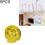 Ornamenti a spirale in PVC 70 cm con paillettes 5 pezzi
