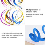 Ornamenti a spirale in PVC 70 cm con paillettes 5 pezzi