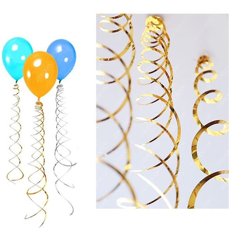 Ornamenti a spirale in PVC 70 cm con paillettes 5 pezzi