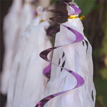Ornamenti a spirale in PVC 70 cm con paillettes 5 pezzi